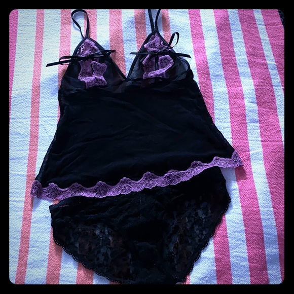 Victoria's Secret Other - VS Sexy little things Black lingerie set SM